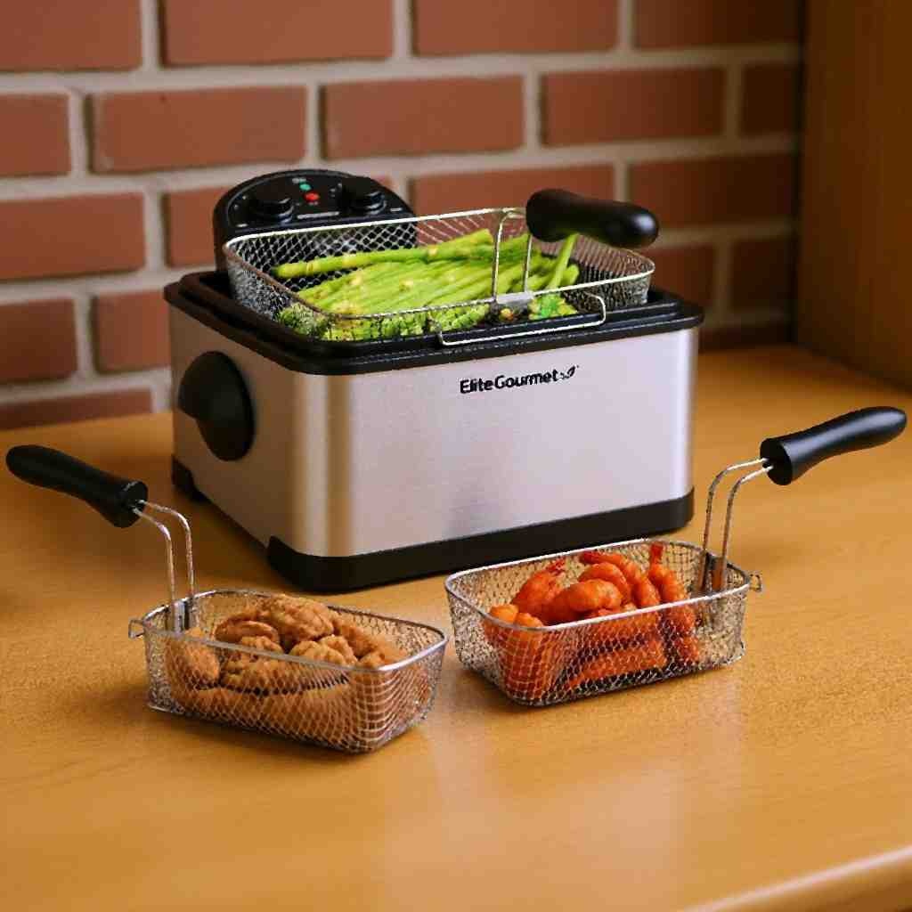 Elite Gourmet EDF-401T 4.5 Qt Deep Fryer