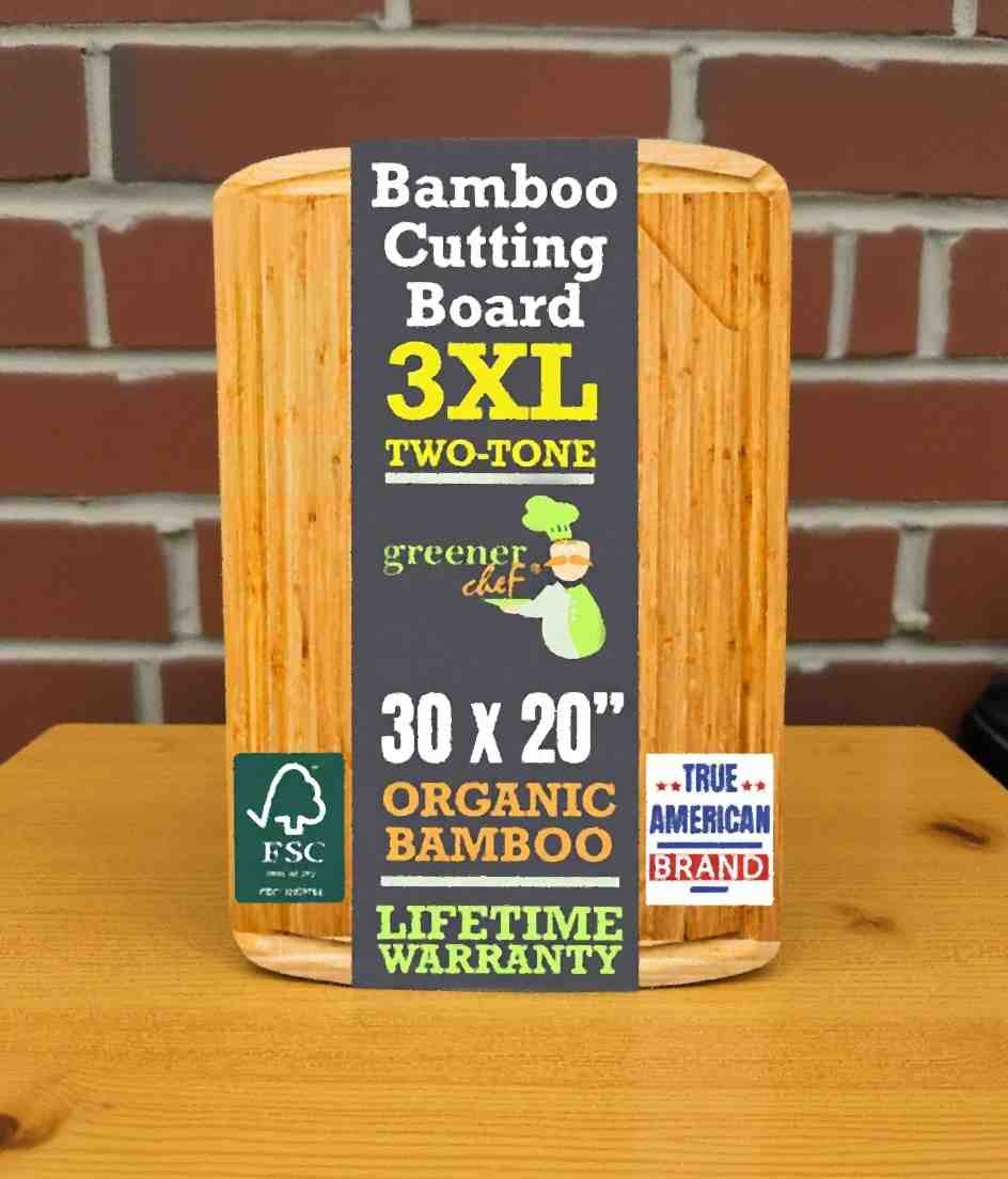 Greener Chef 30x20 Bamboo Cutting Board