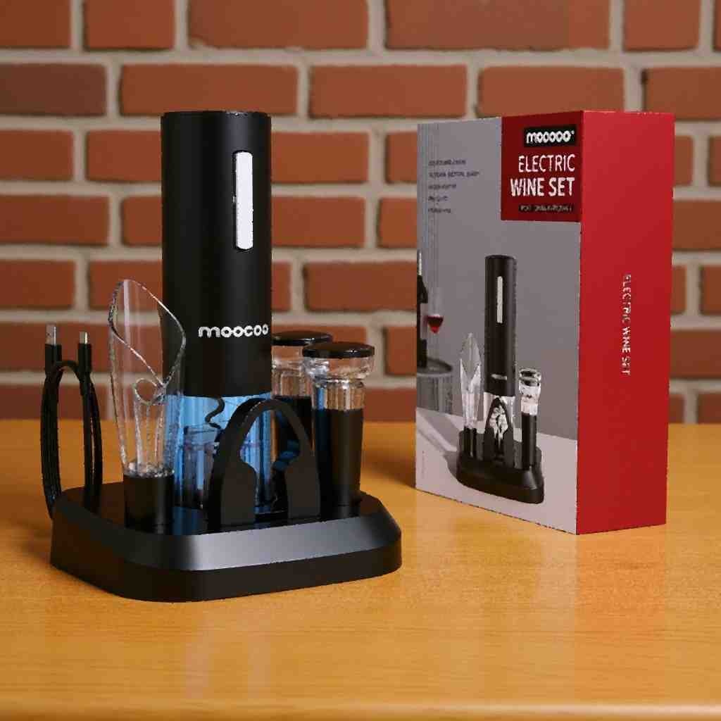 Moocoo Electric Wine Opener Set
