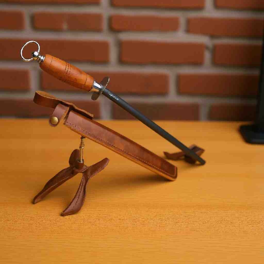 ELephas Plus 12 Inch Honing Steel with Wooden Handle