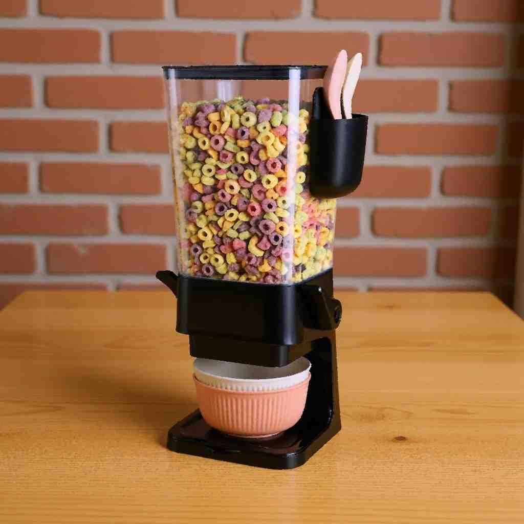 OSACOE 2 Pack Cereal Dispenser with Bowls and Cutlery Box
