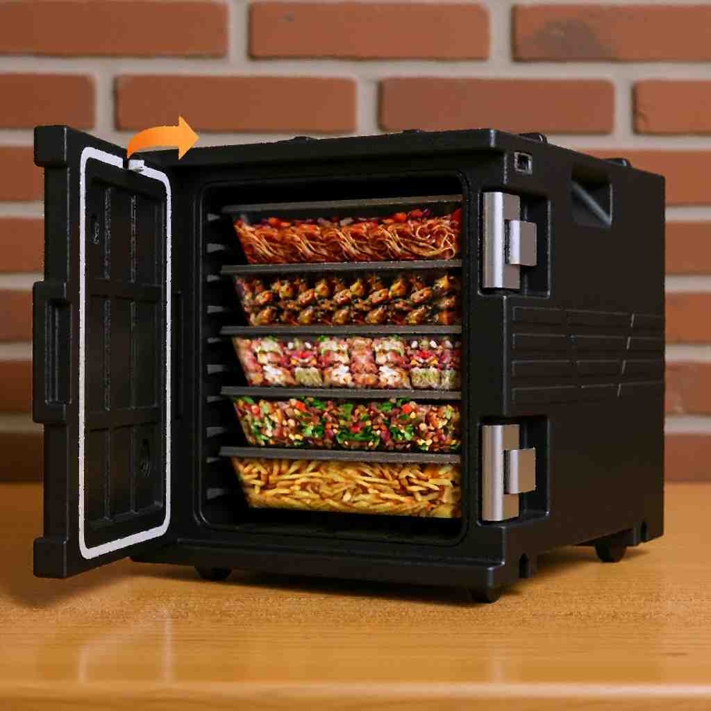 82QT Non-Electrical Hot Box Food Warmer with Wheels