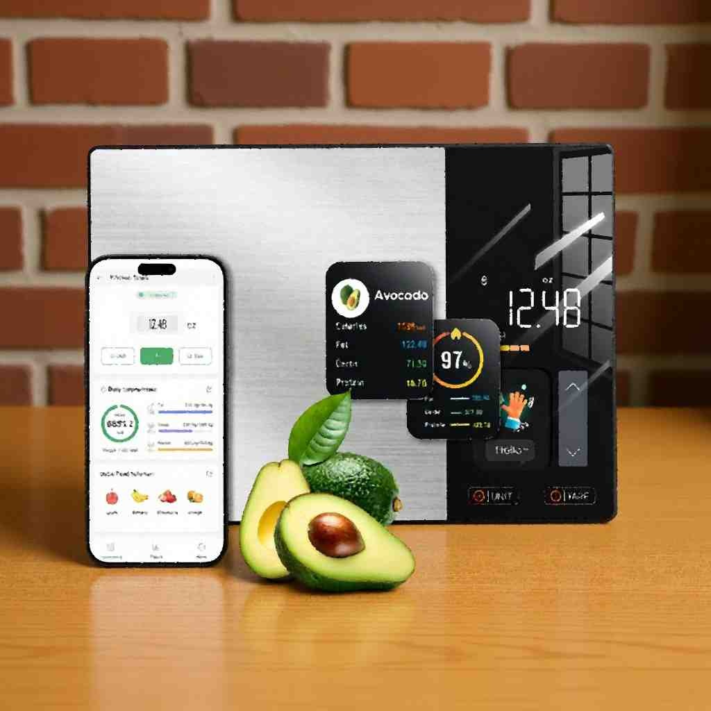 Smart Nutrition Food Scale with App and TFT Display