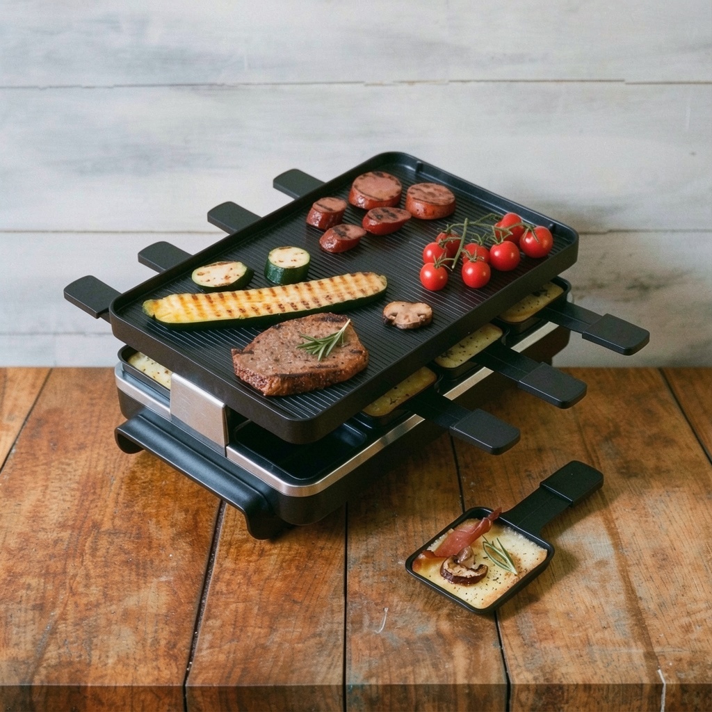 Swissmar Classic 8-Person Raclette Party Grill (Aluminum Plate)