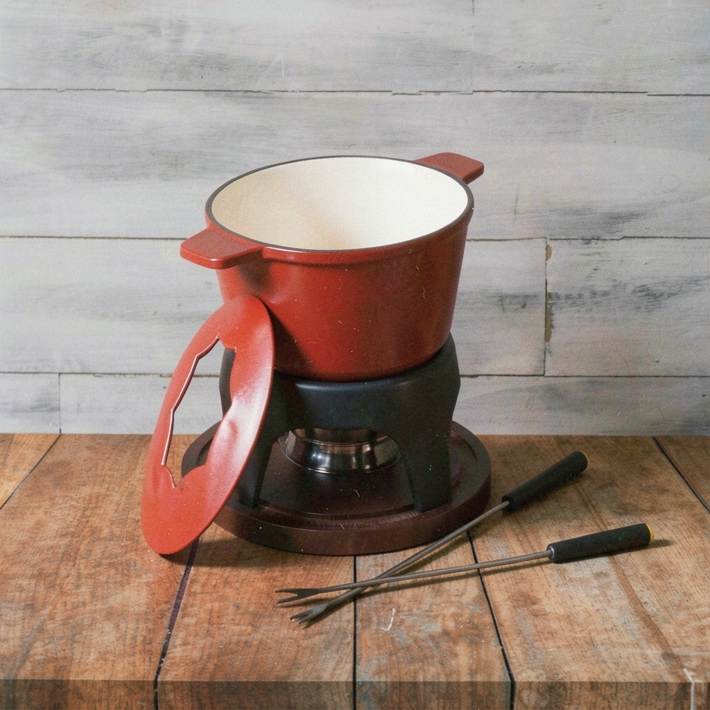 Swissmar Sierra Cast Iron Fondue Set, 1.6 Quart