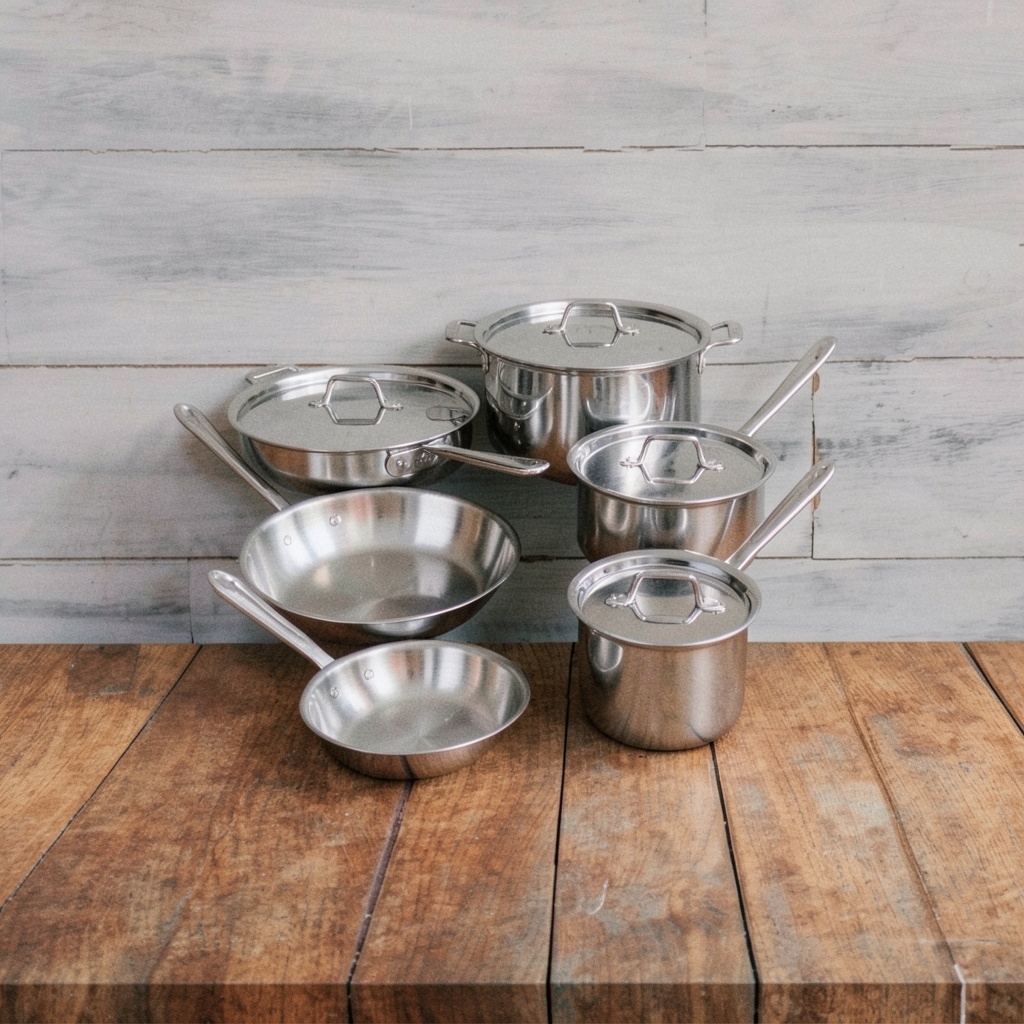 All-Clad D3 10-Piece Stainless Steel Set