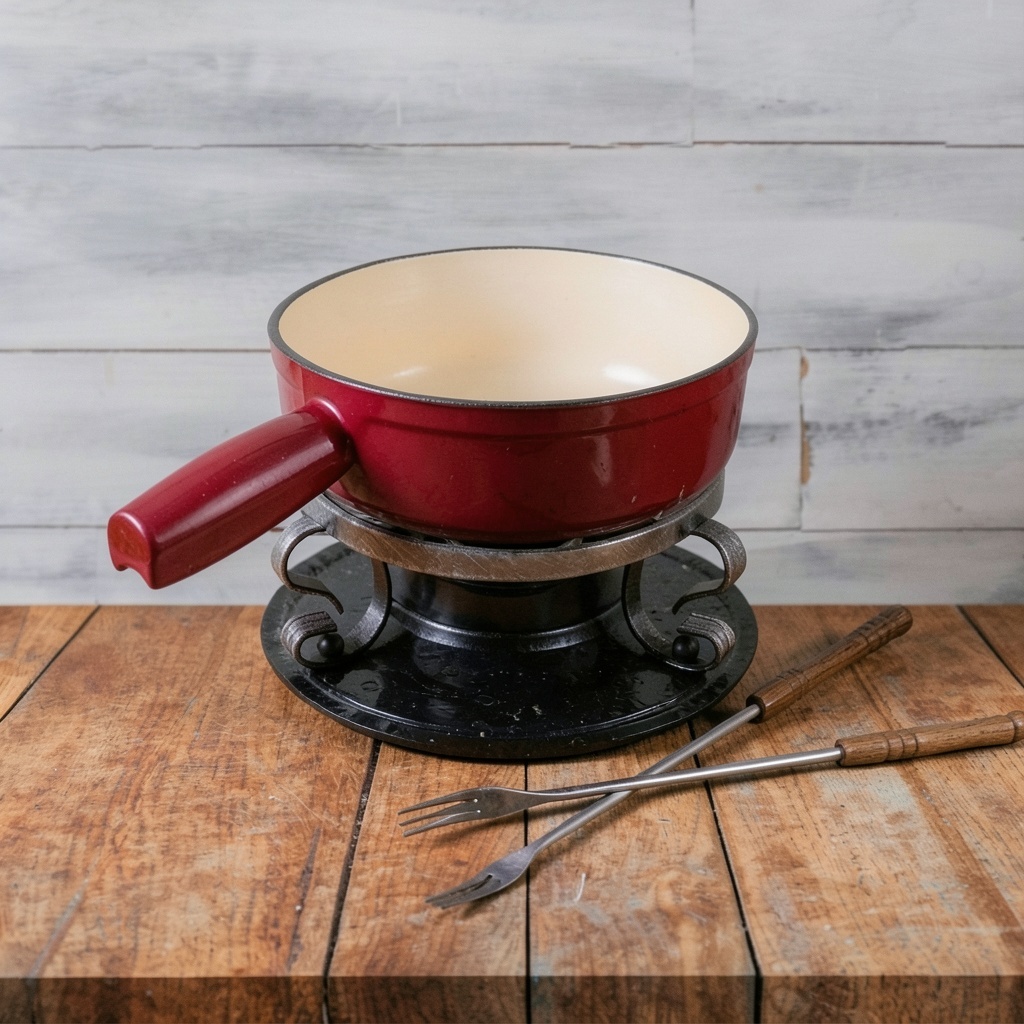 Swissmar Lugano Cast Iron Cheese Fondue Set