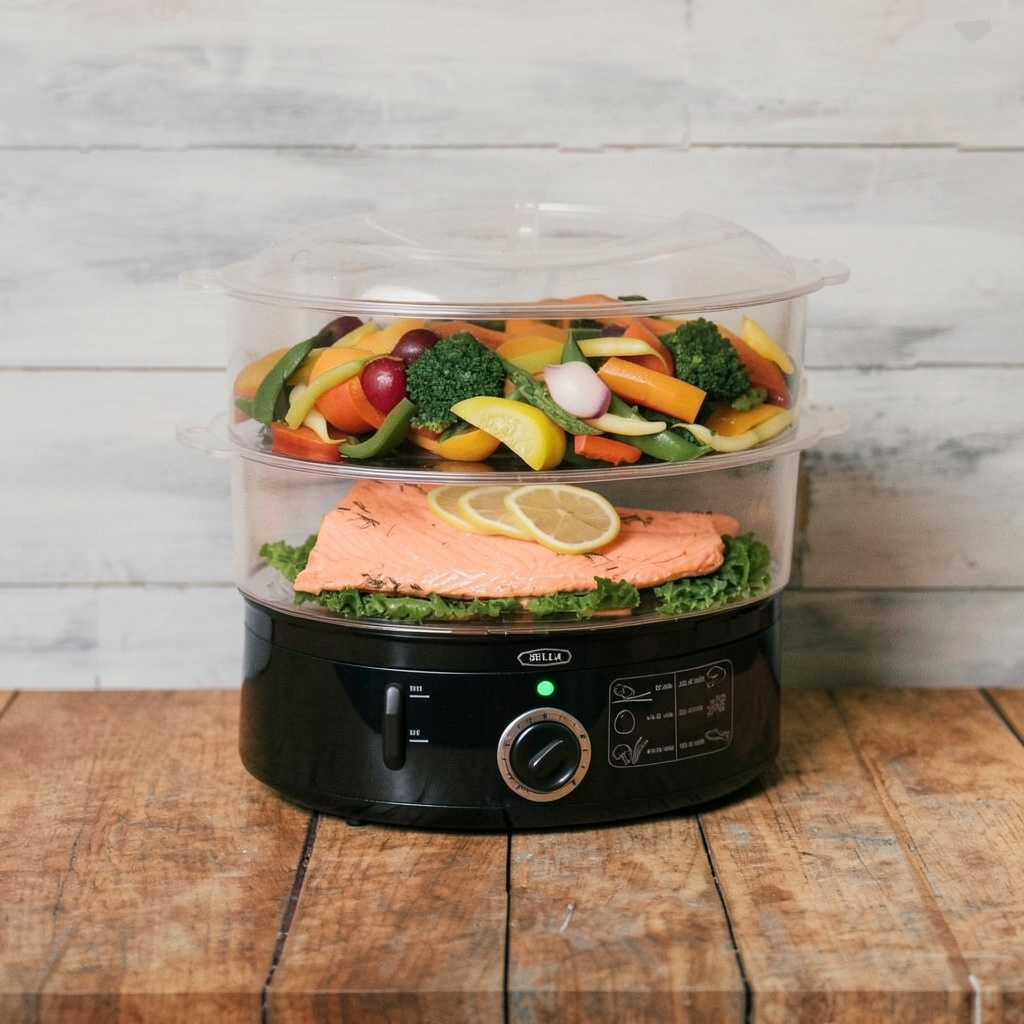 BELLA Two Tier Food Steamer 7.4QT