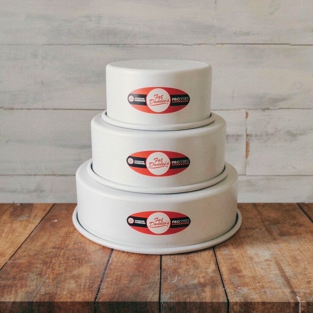 Fat Daddio's 3-Tiered Round Cake Pan Set