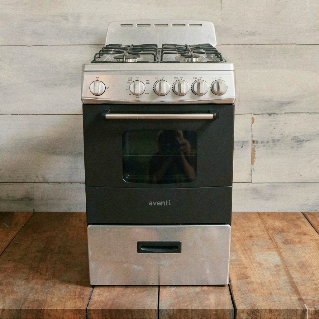 Avanti Gas Range Oven 20-Inch Black