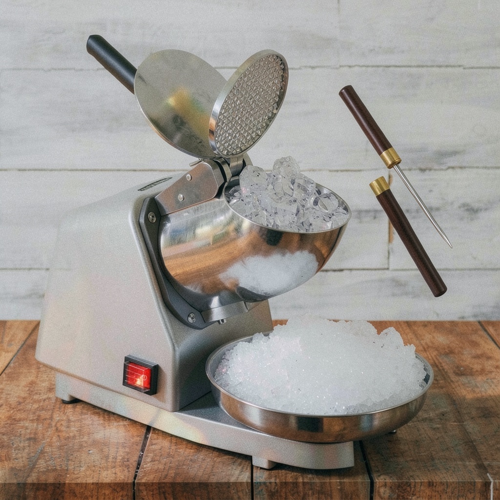 VIVOHOME Dual Blades 173lbs/hr Ice Crusher