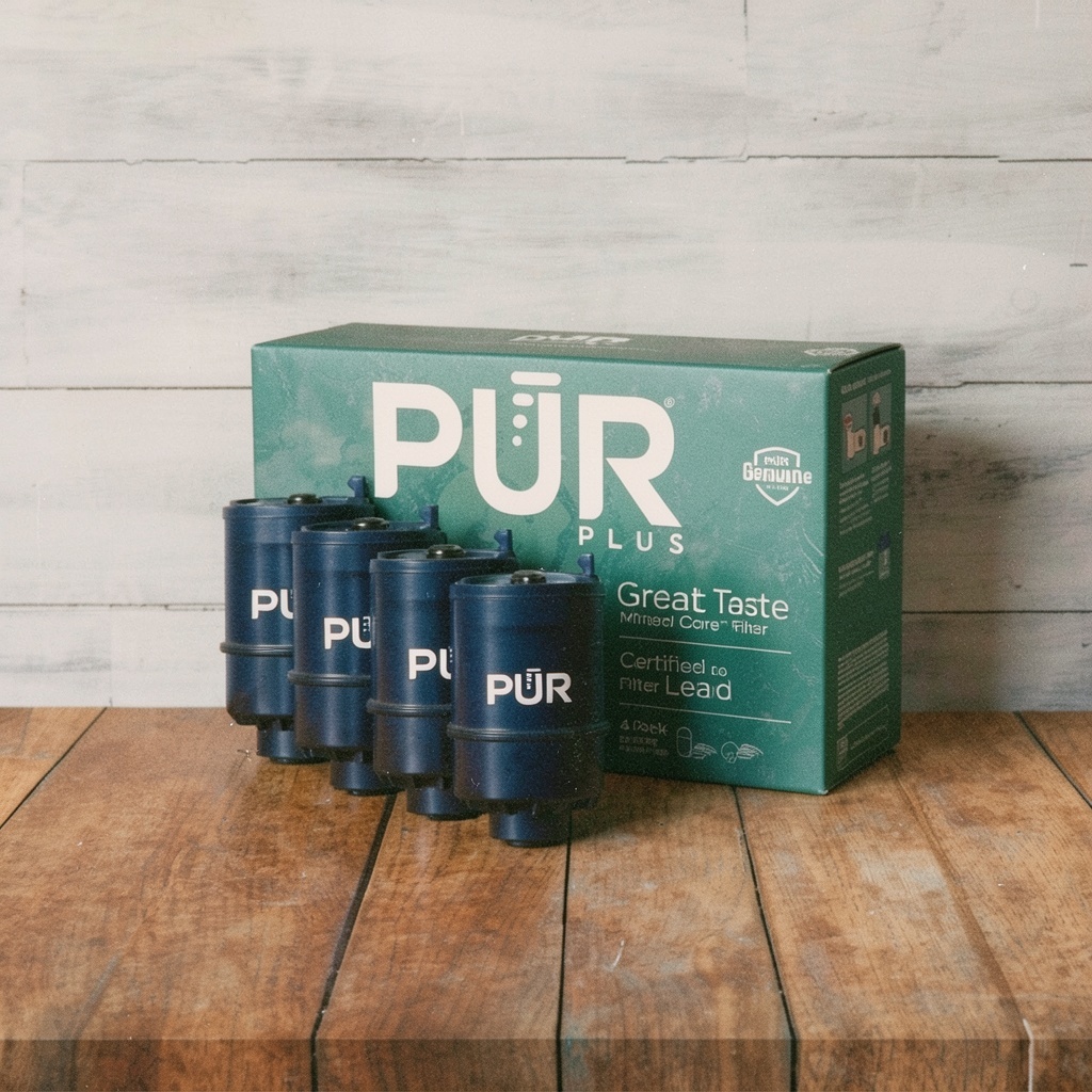 PUR Plus Faucet Mount Replacement Filter 4-Pack