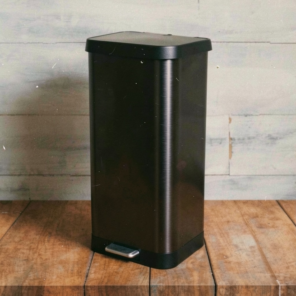 Glad Stainless Steel Step Trash Can, 20 Gallon