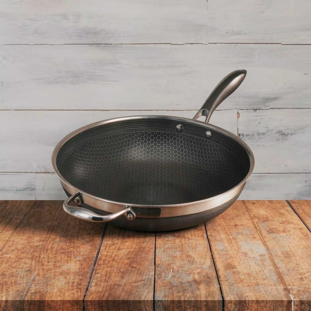 HexClad Hybrid Nonstick 12-Inch Wok