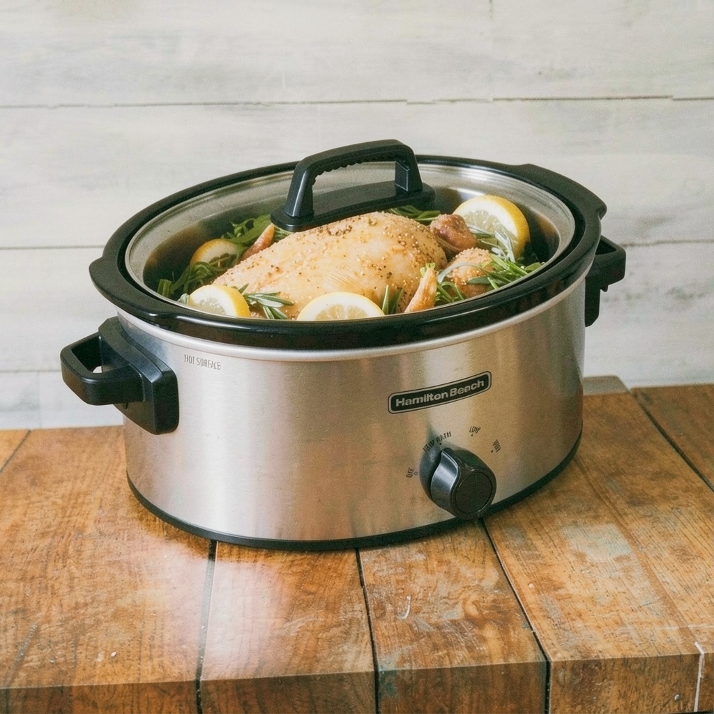 Hamilton Beach 6-Quart Slow Cooker Silver