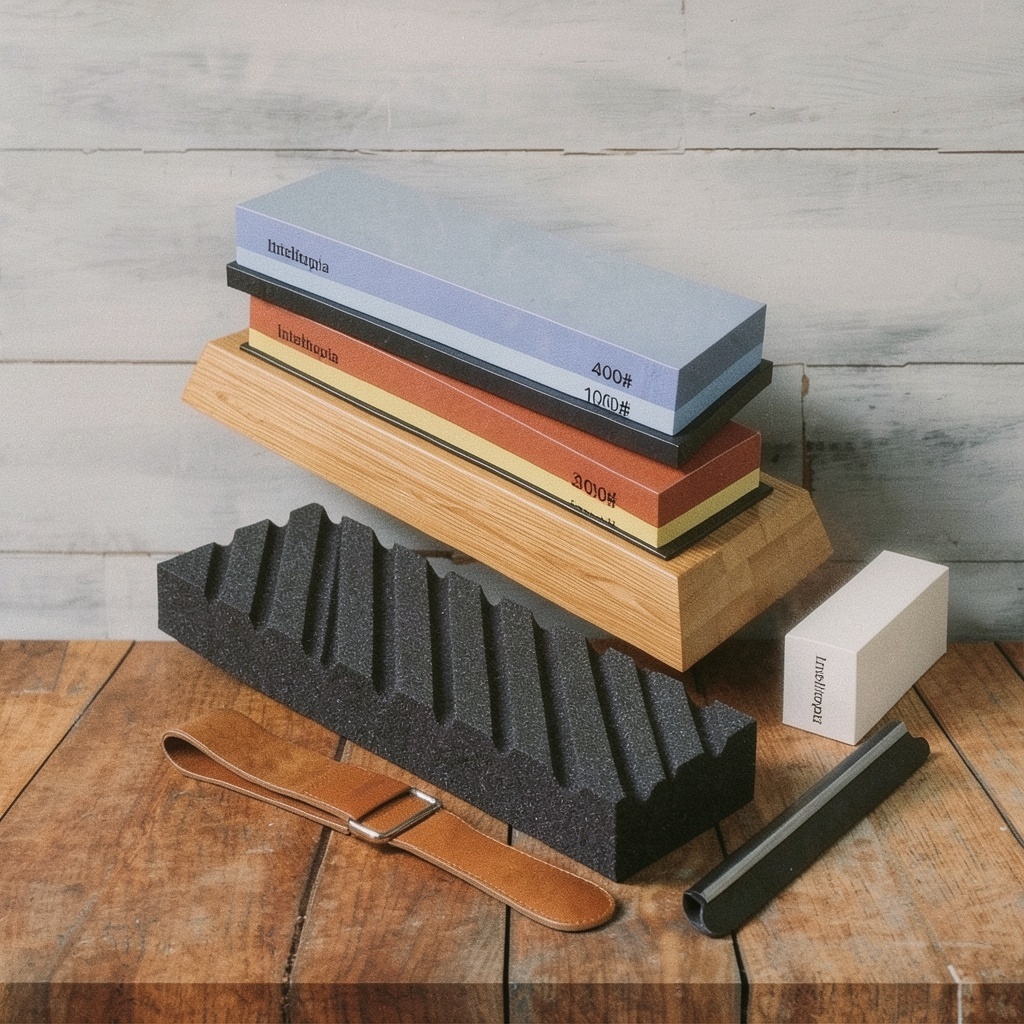 Intelitopia Complete Knife Sharpening Stone Set