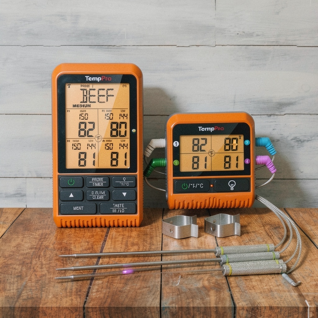 TempPro TP829 1000ft Wireless Meat Thermometer