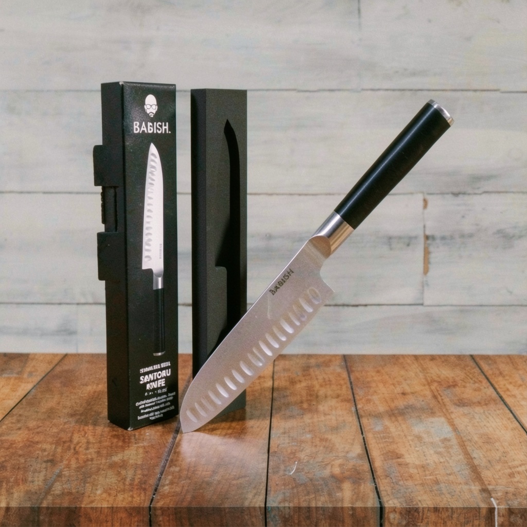 Babish 6.5" German Steel Santoku Knife