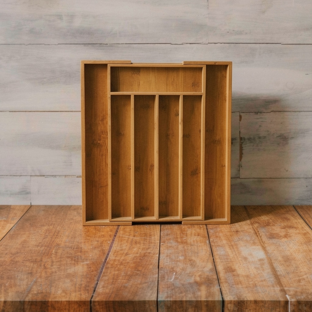 Bellsal Expandable Bamboo Utensil Holder