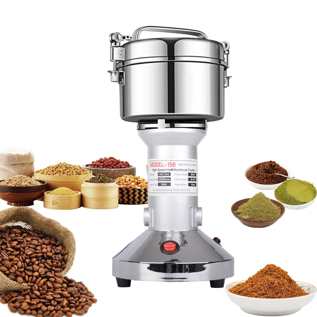 Grain Mill 150g High Speed Electric Grinder