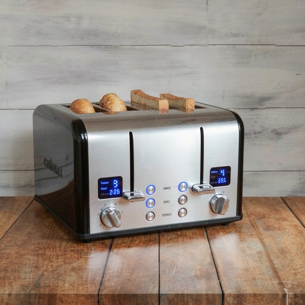 CUSIMAX 4 Slice Toaster with LED Display