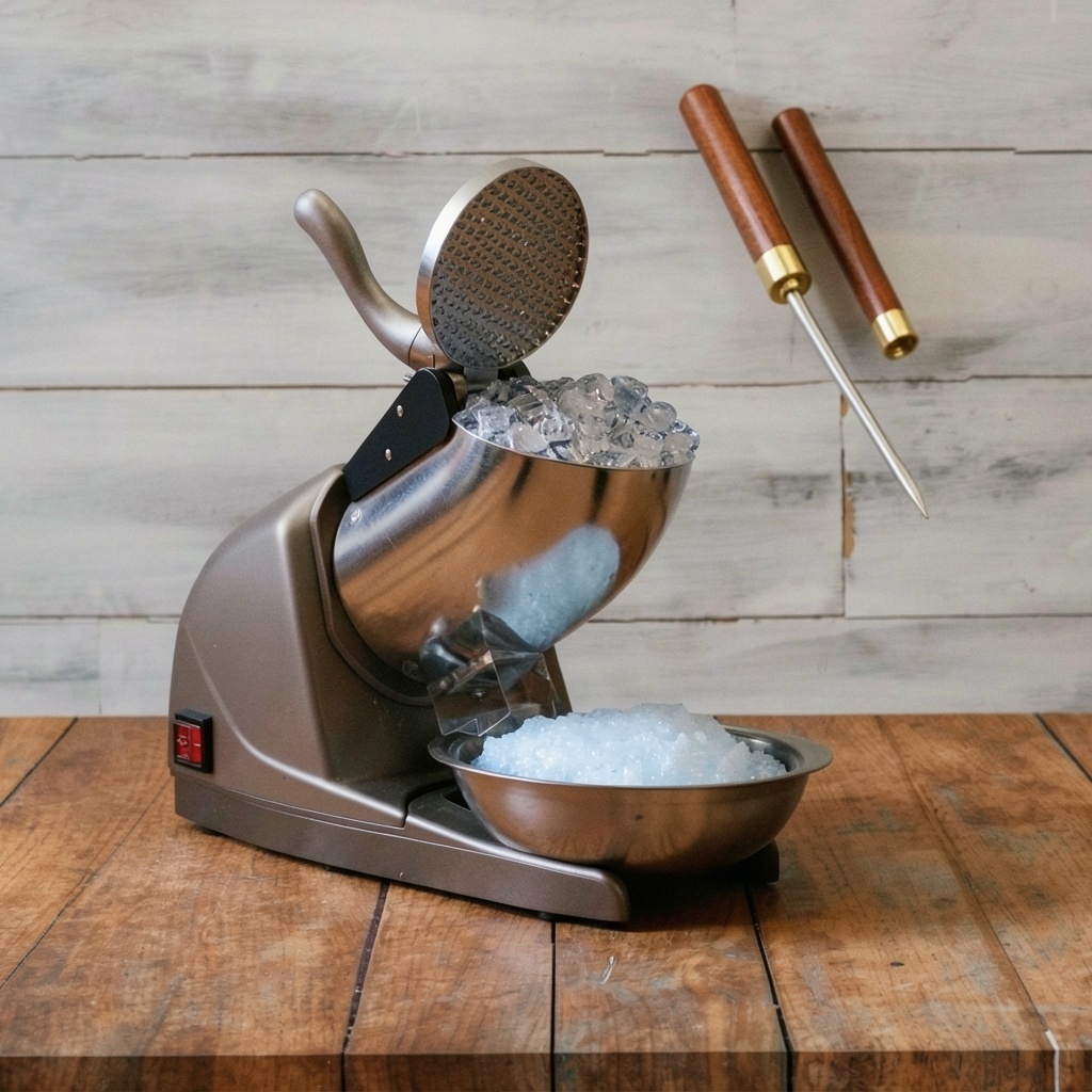 HORGELU 3-Blade 286lbs/hr Ice Crusher