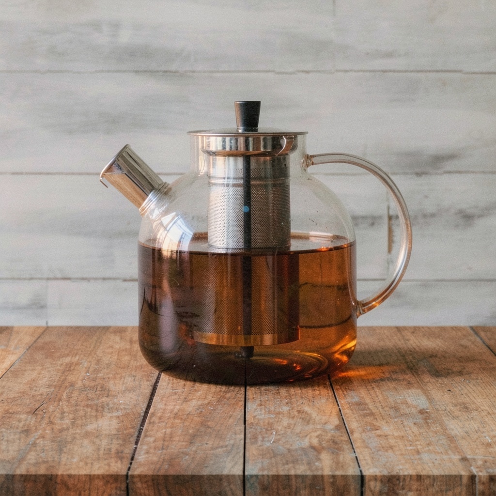 Ehugos 1500ml Glass Teapot with Removable Infuser