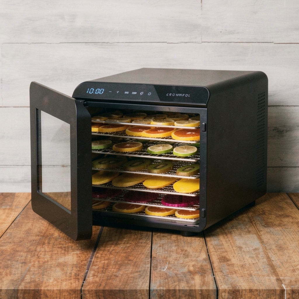 CROWNFUL Food Dehydrator Machine, 7 Stainless Steel Trays