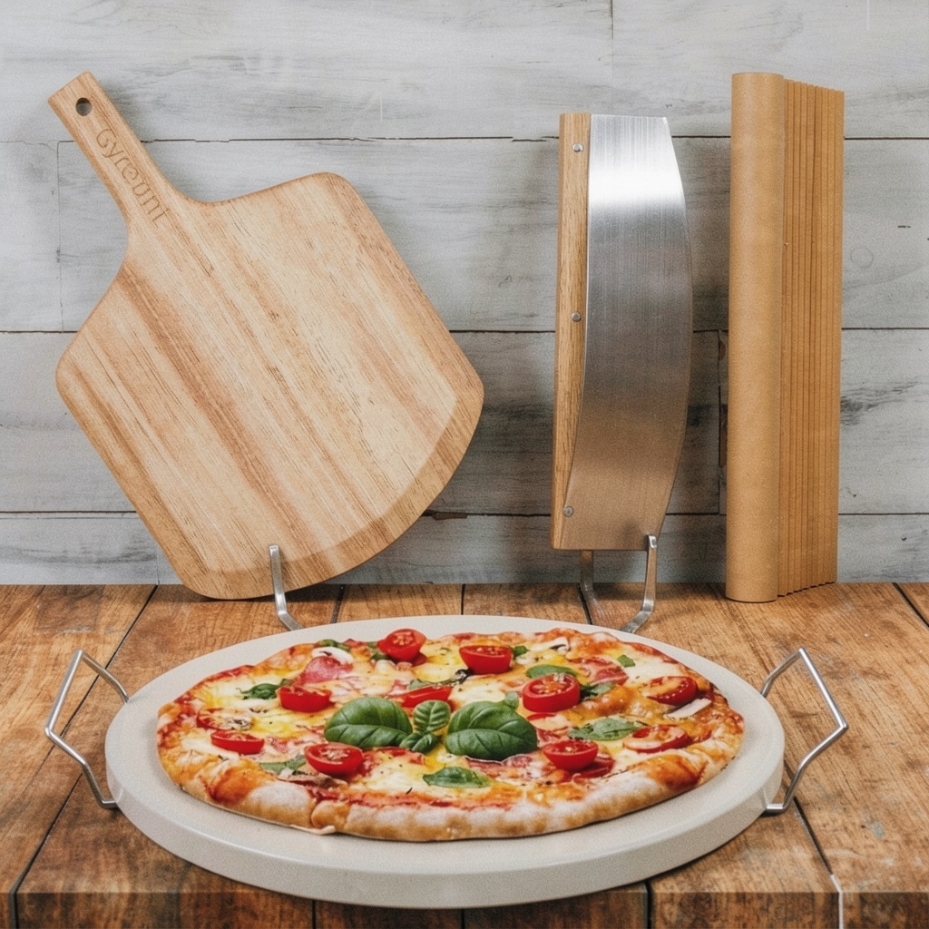 5 PCS Round Pizza Stone Set (13")
