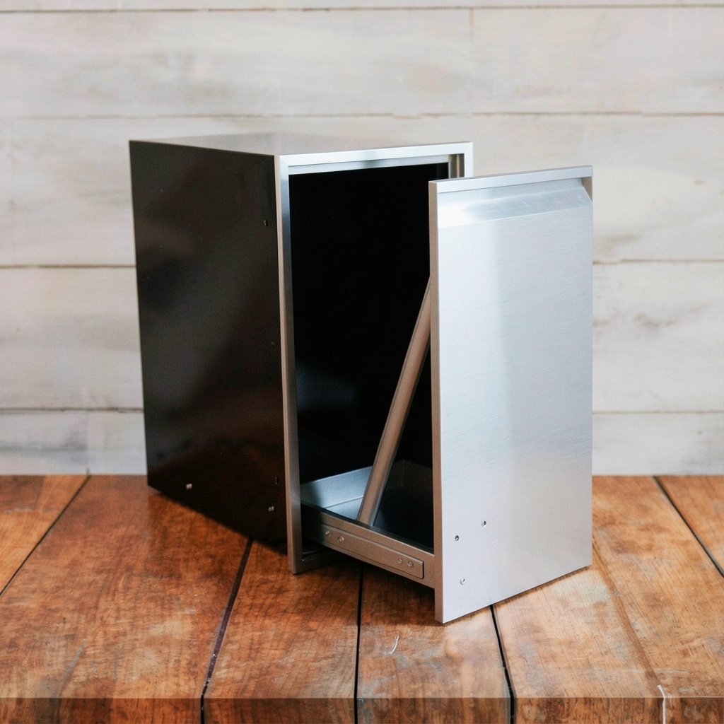 Built-in Stainless Steel Trash Drawer