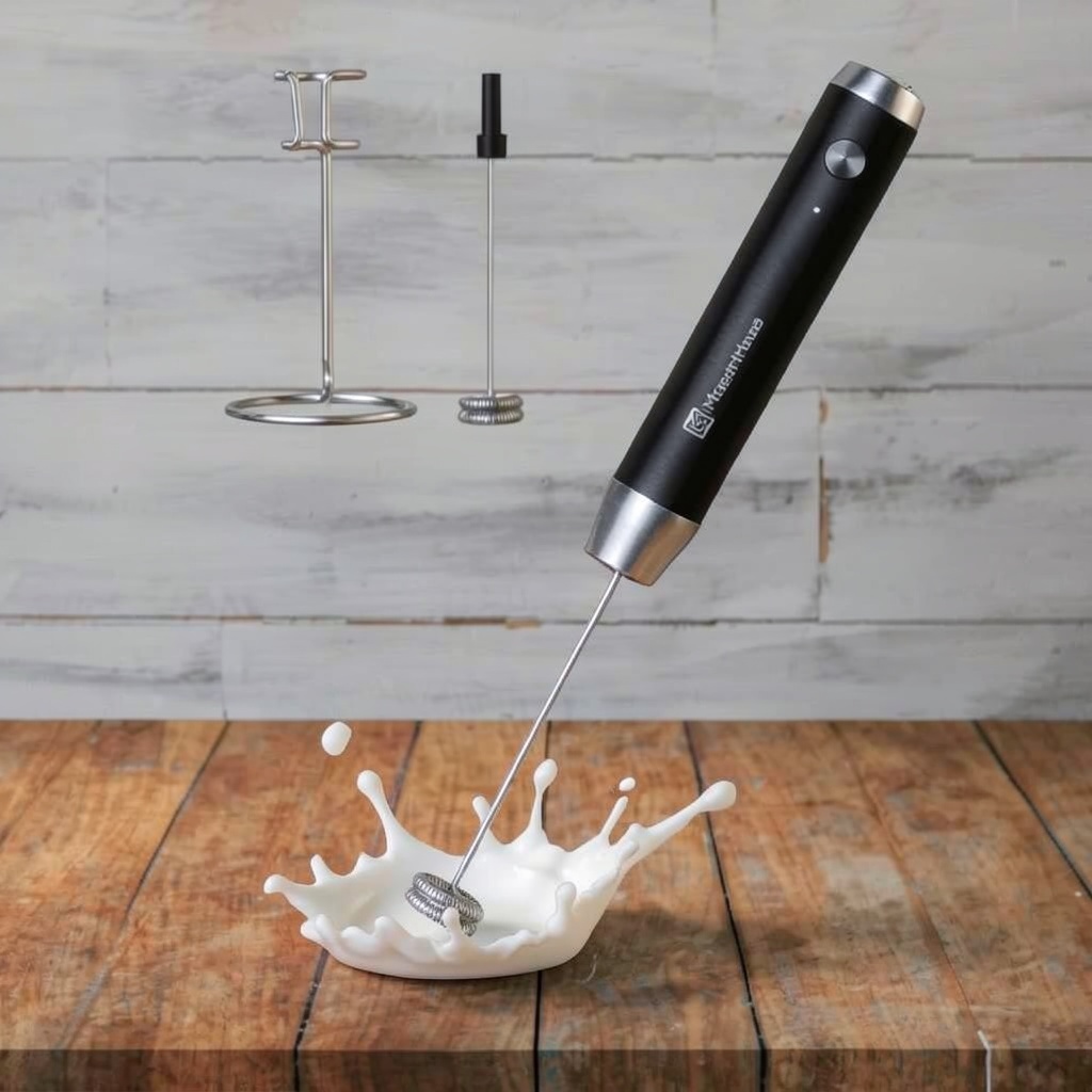 Maestri House Rechargeable Milk Frother with Stand