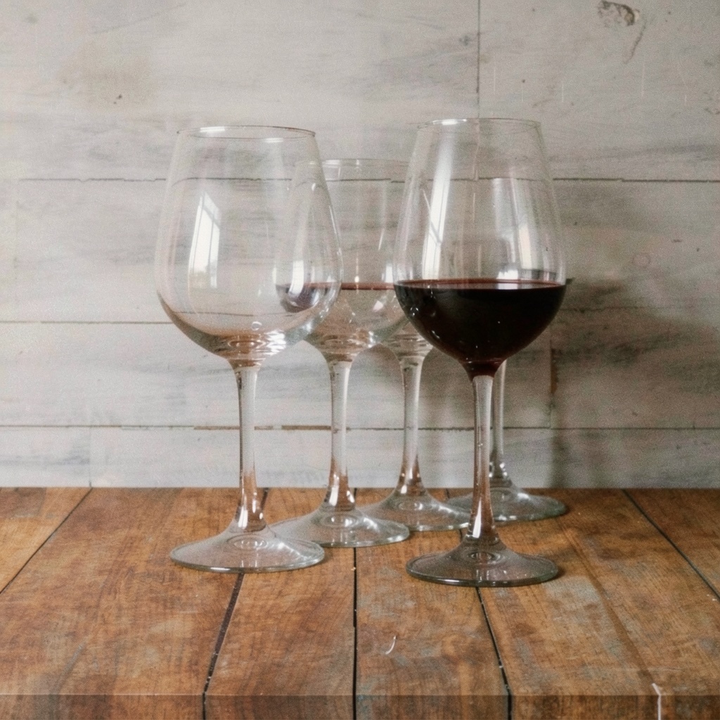 Fully Tempered Wine Glasses, Set of 8