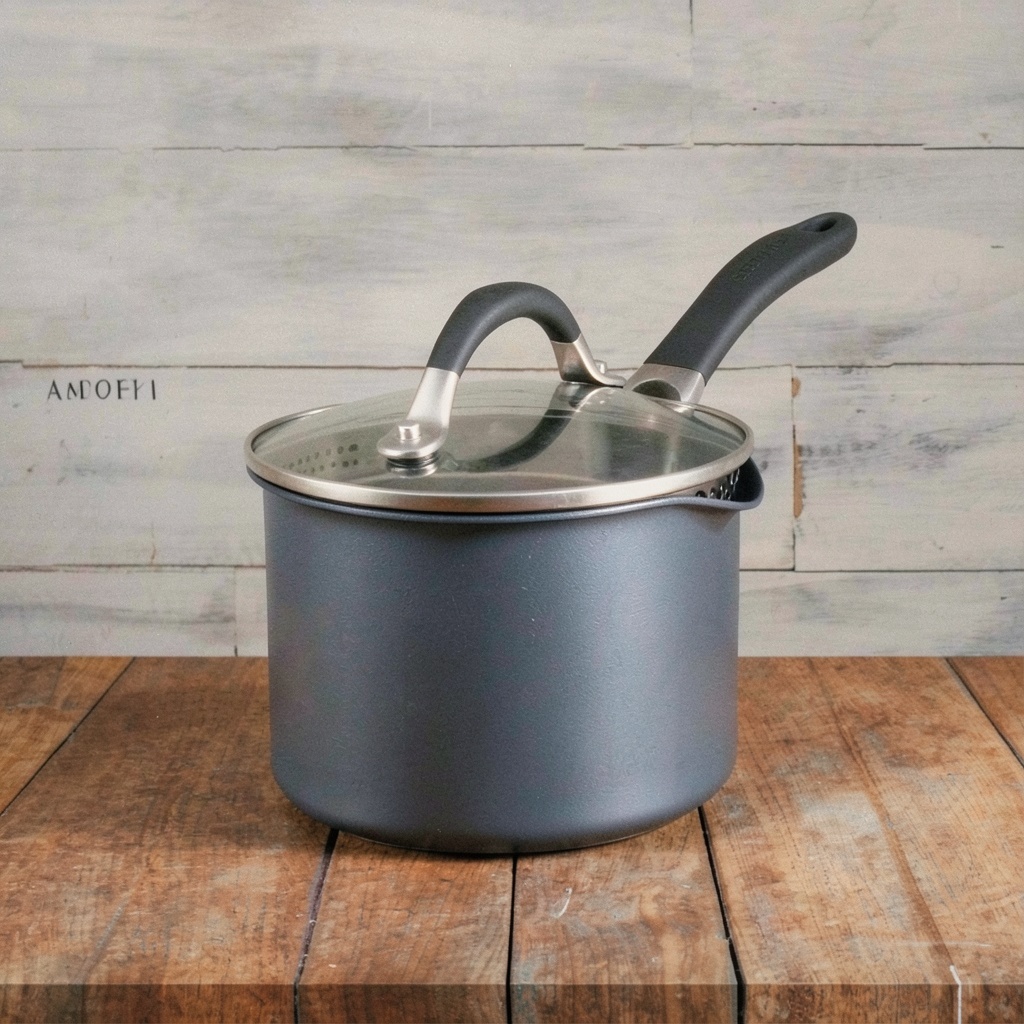 Circulon A1 Series Nonstick Induction Straining Sauce Pan 2 Quart