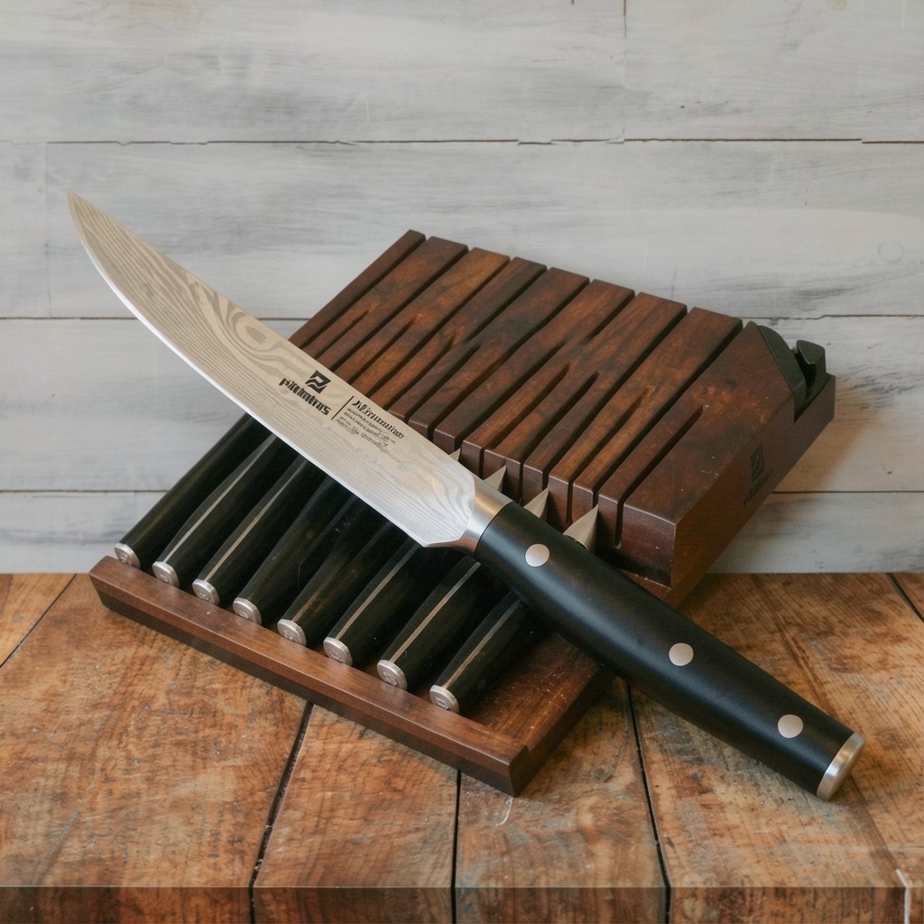 Piklohas Steak Knives with Drawer Organizer (8pc)