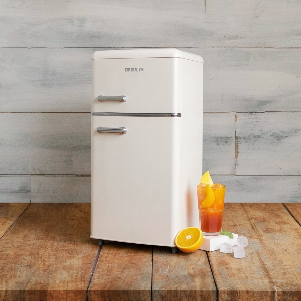 Retro Mini Fridge 3.5 Cu.ft with Top Freezer