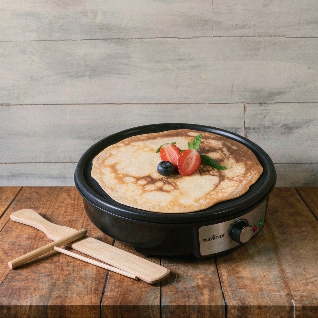 nutrichef Electric Crepe Maker Pan & Griddle