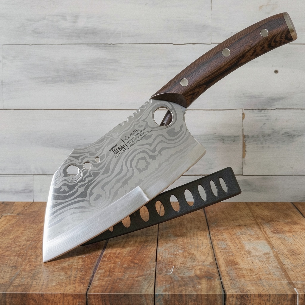 SYOKAMI 7.7-Inch Meat Cleaver with Sheath