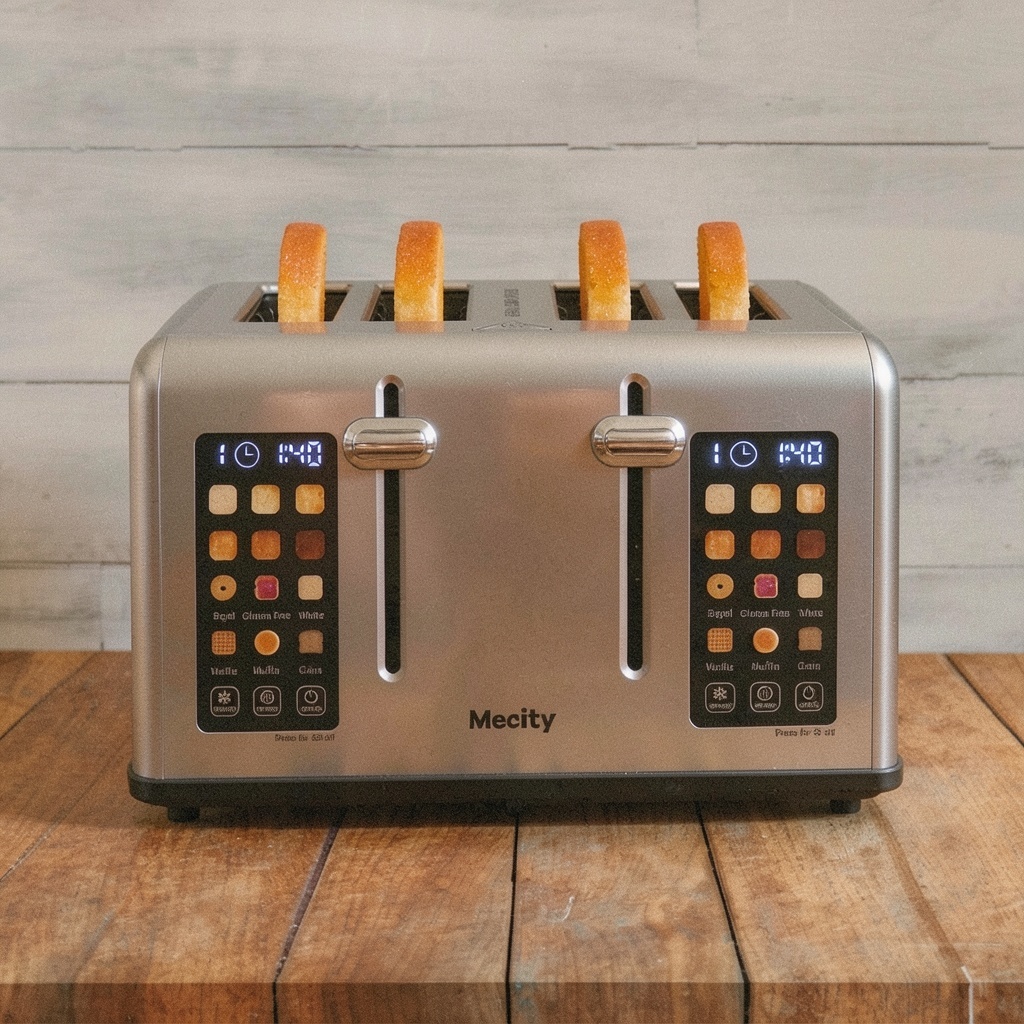Mecity 4 Slice Toaster with Touch Screen