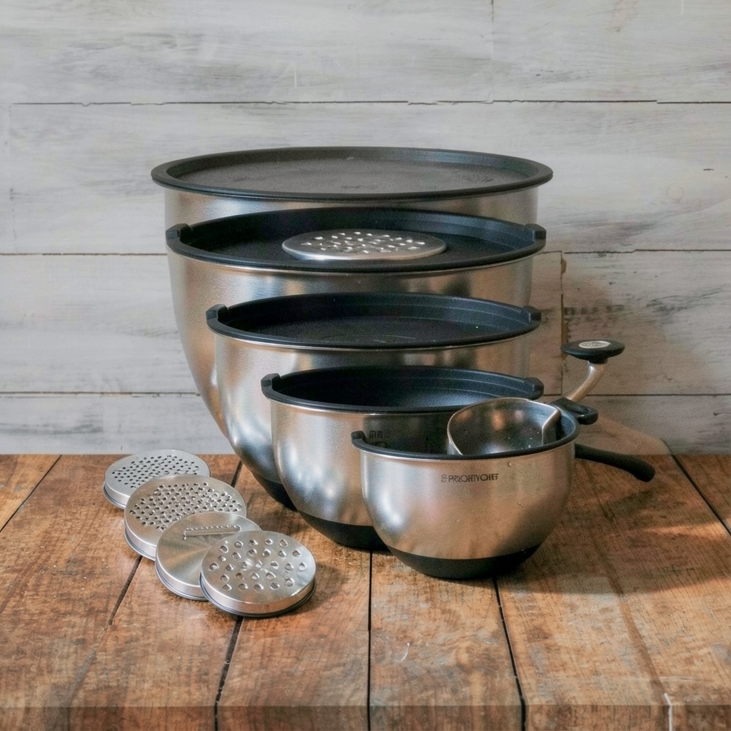 Priority Chef Stainless Steel Mixing Bowls with Lids