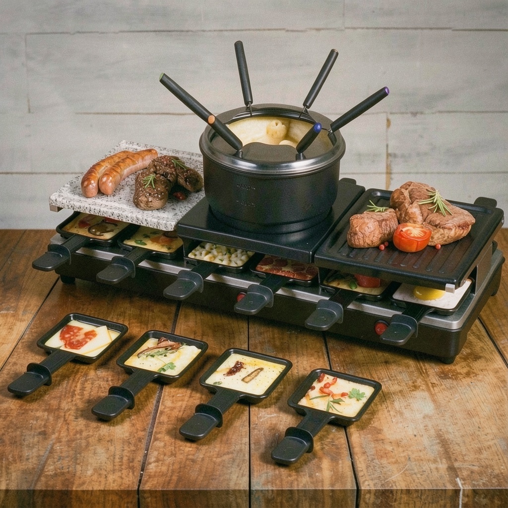 Raclette Table Grill for 12 People