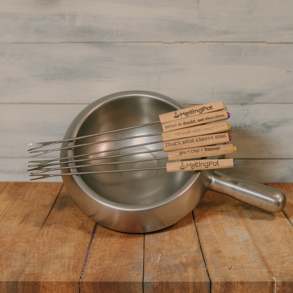 The Official Melting Pot 8-piece Fondue Set