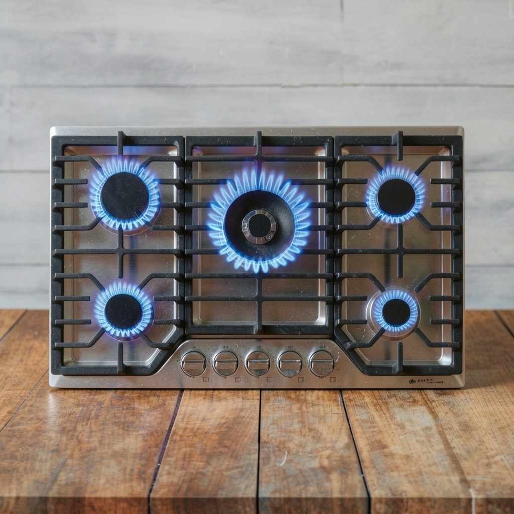 AMZCHEF 30" Gas Cooktop, 5 SABAF Burners