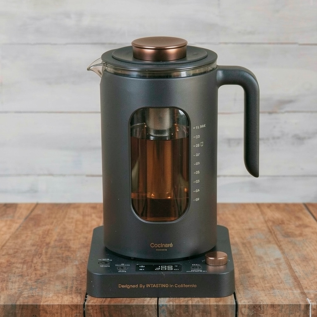 INTASTING Glass Electric Kettle with Tea Infuser