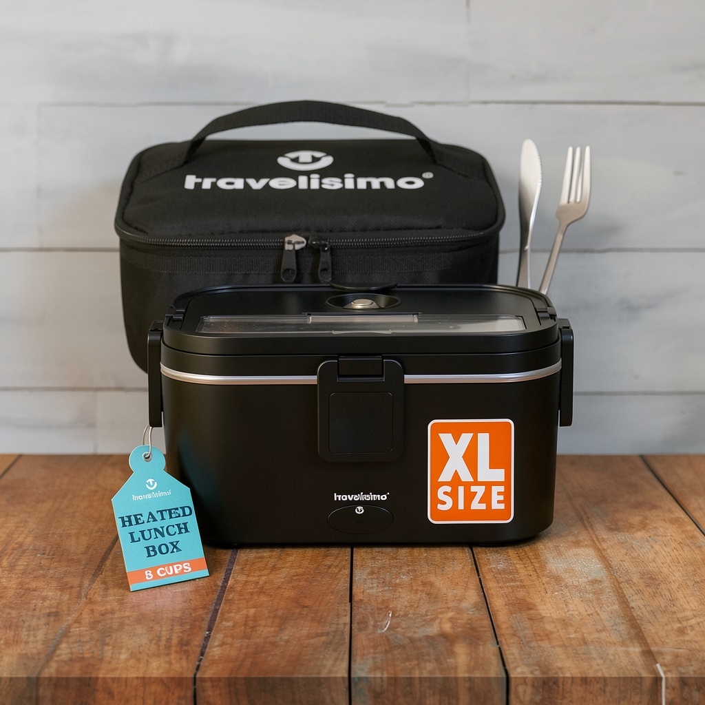 TRAVELISIMO Extra-Large Electric Lunch Box (1.8L, 100W)