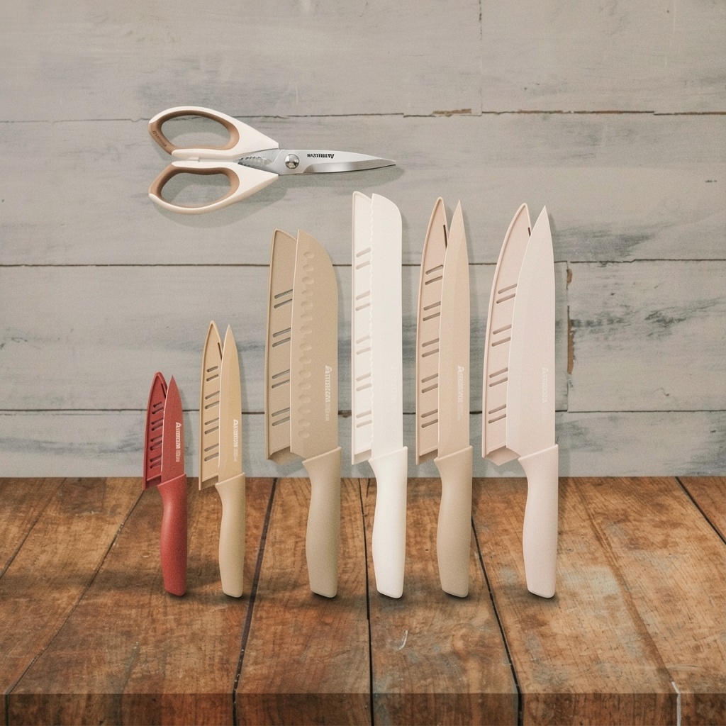 Astercook 13-Piece Knife Set with Blade Guards