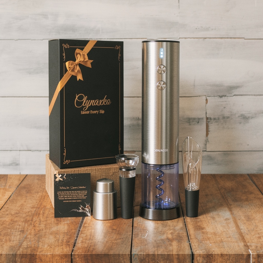 Electric Wine Opener Gift Set with Aerator