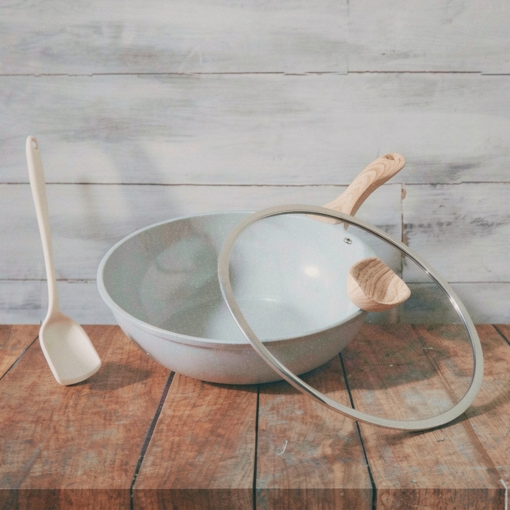 Kordisen Ceramic Wok Pan, 12 Inch Nonstick