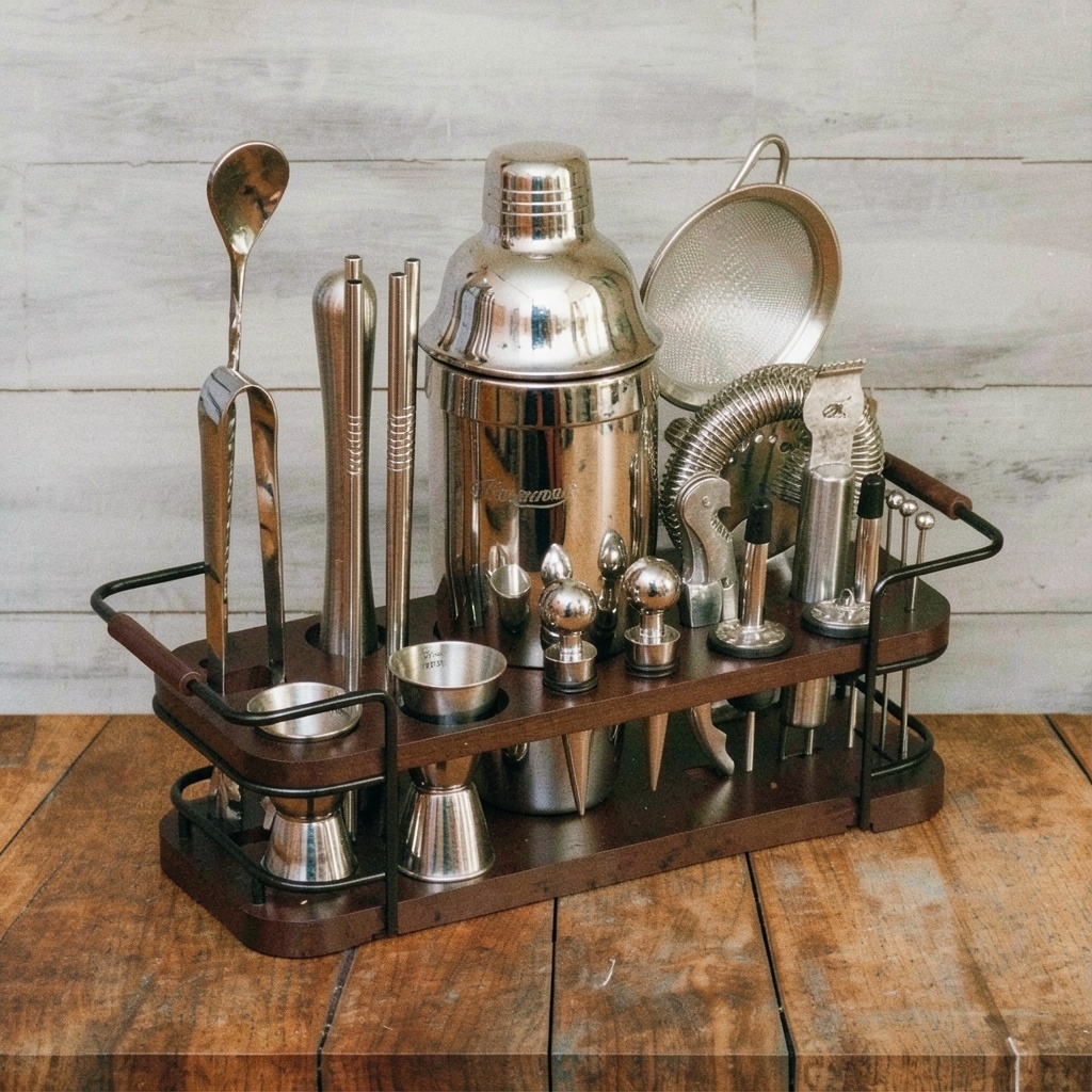 KITESSENSU 24-Piece Cocktail Shaker Set