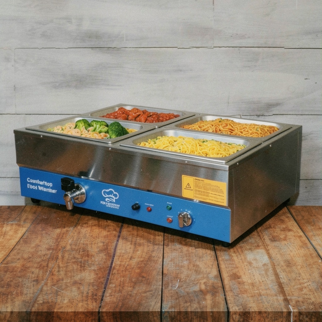 4 Pan Commercial Food Warmer Bain Marie