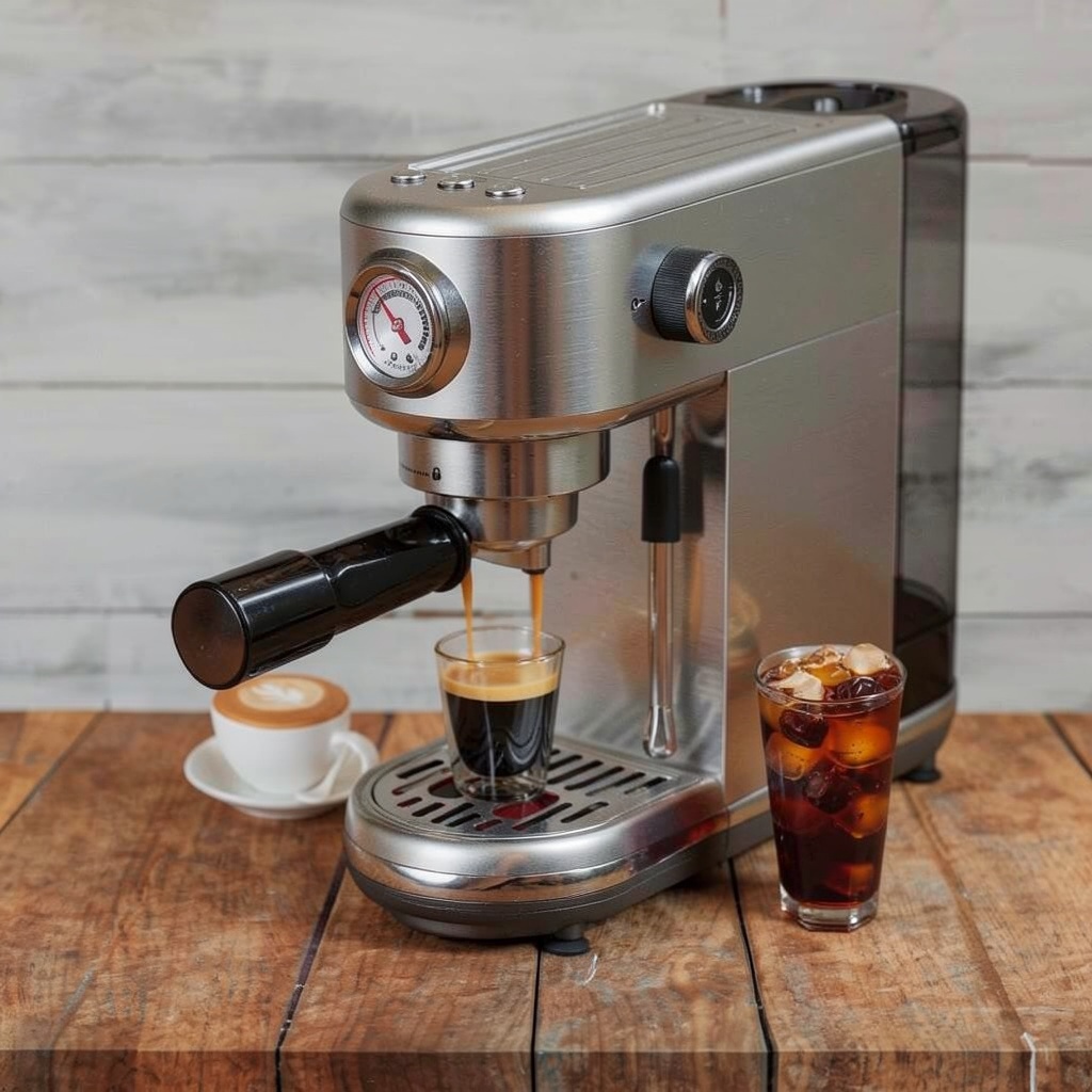 Espresso Machine with Milk Frother, 20 Bar Pressure